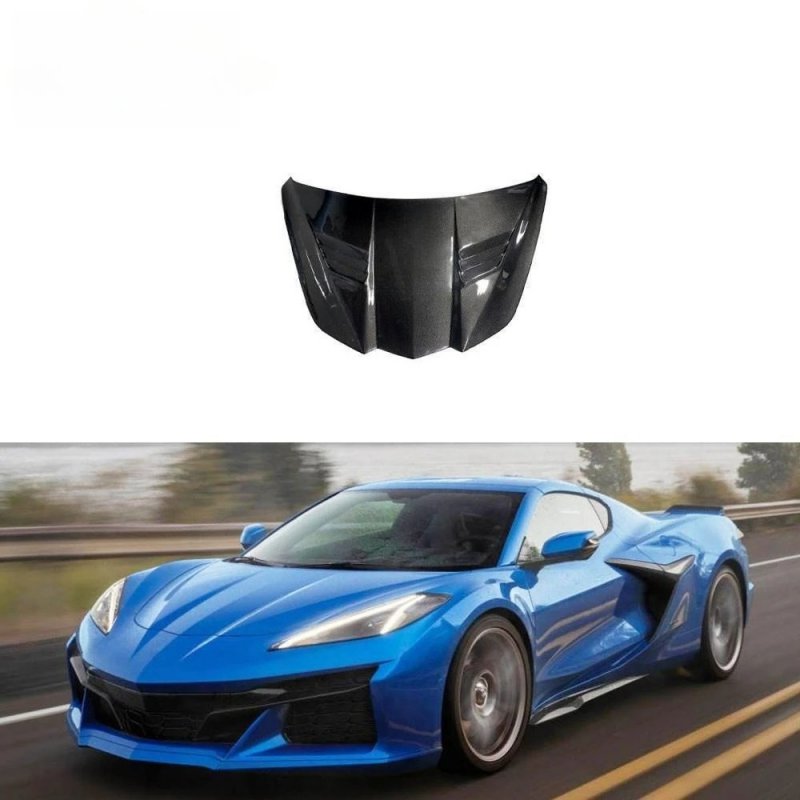 Carbon Fiber Hood Car Engine Hood Bonnet for Corvette C8 Z06 2022-2023